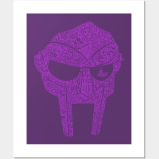 Doodle Doom Purple Posters and Art
